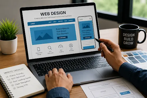 Web design and branding mockups by The Legends Horizon